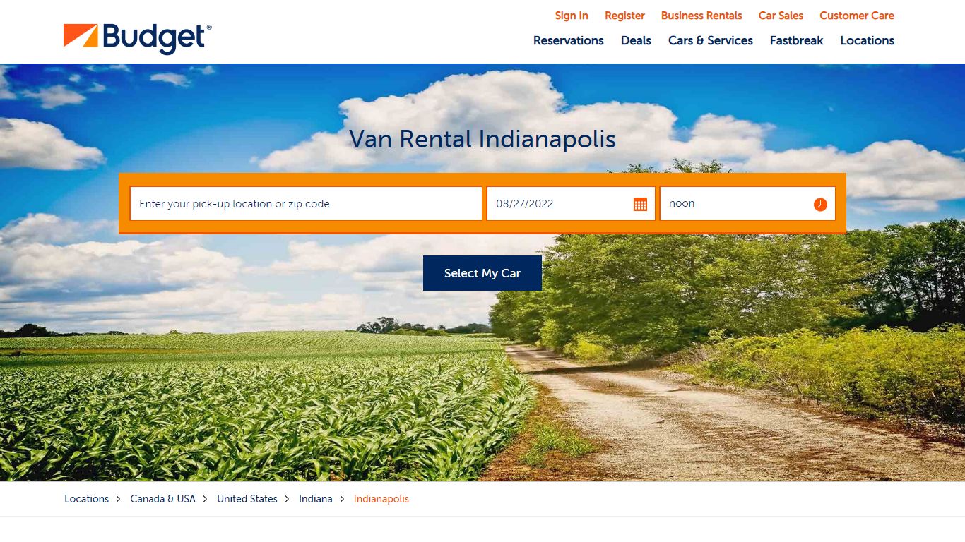 Van Rental Indianapolis: Minivans & Passenger - Budget